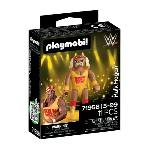 Playmobil 71958 WWE Hulk Hogan con Accessori Rimovibili e Supporto