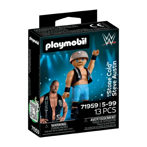 Playmobil 71959 WWE Stone Cold Steve Austin con Accessori Rimovibili