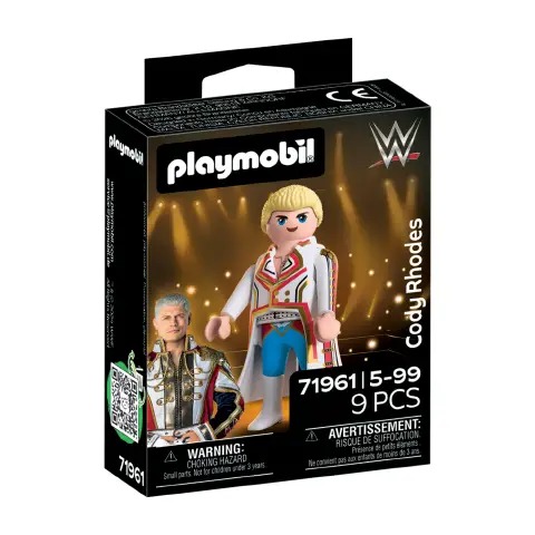 Playmobil 71961 WWE Cody Rhodes con Piastra di Supporto