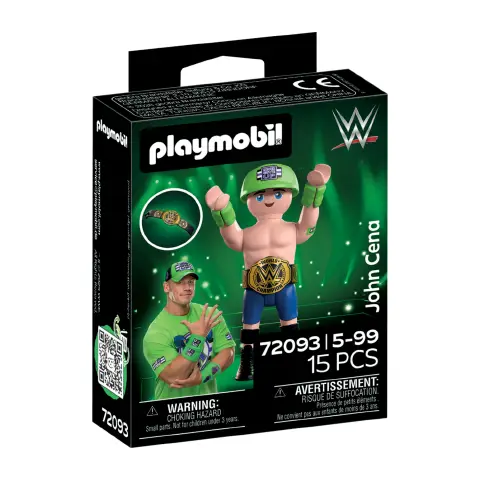 Playmobil 72093 WWE John Cena con Cintura Championship e Supporto