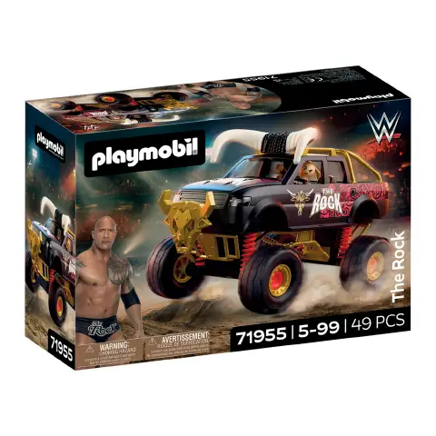 Playmobil 71955 WWE The Rock Monster Truck con Personaggio e Accessori