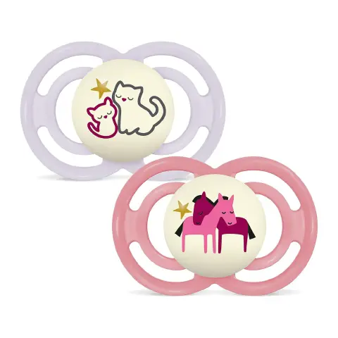 Succhietto Mam Perfect Night Silicone +6 Mesi Bimba