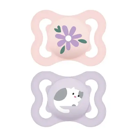 Succhietto Air Bio-Circolare Silicone 2-6 Mesi Bambina – 2 Pezzi