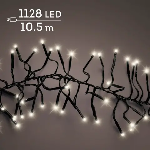 Luci di Natale LED Cluster 1128 LED 10,5 m 8 Funzioni
