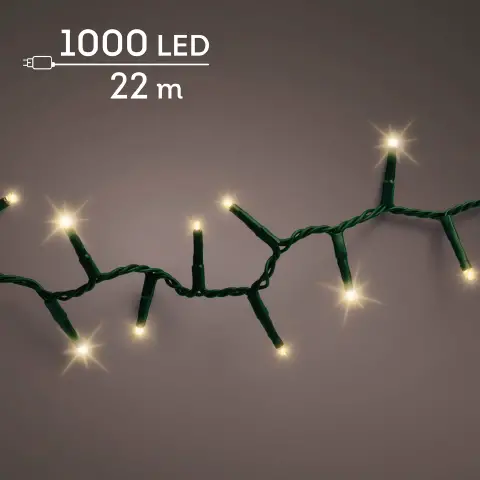 Luci di Natale LED Compatte 1000 LED 22 m Lampeggianti