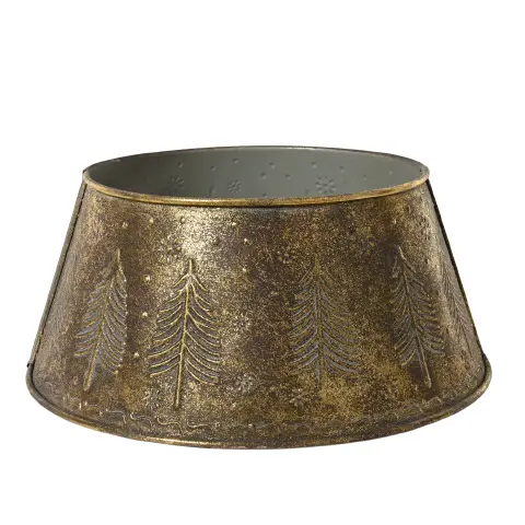 Copri Base Albero di Natale Ferro Bronzo Anticato Ø70 cm