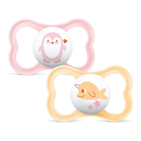 Succhietto Air Silicone +16 Mesi Bambina – 2 Pezzi