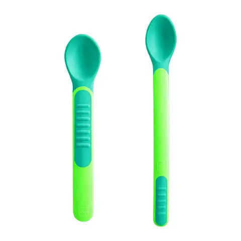 Set 2 Cucchiai Termosensibili Con Cover Verde