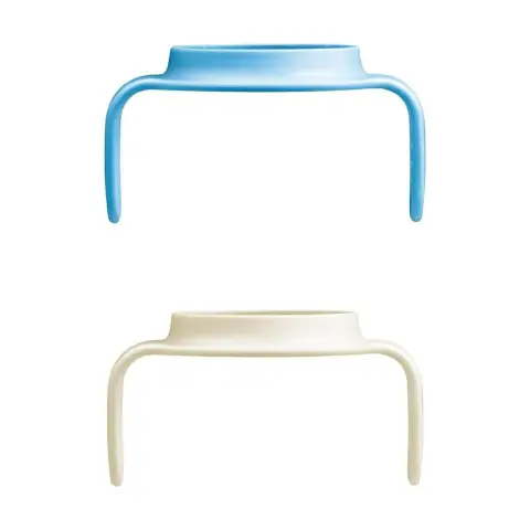 Manici Per Biberon Hold My Cup Day & Night Set 2 Pezzi Blu E Neutro
