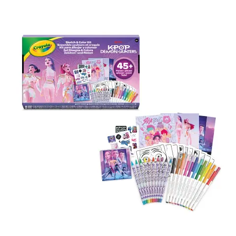 KPop Demon Hunters Maxi Kit Colora & Disegna