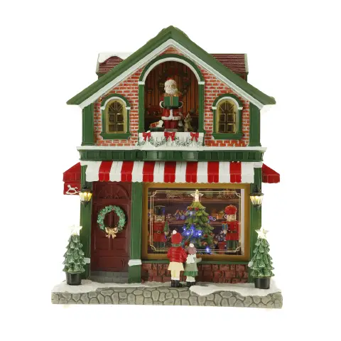 Natale Toyshop Animato con LED 33 x 20,4 x 40,8 cm