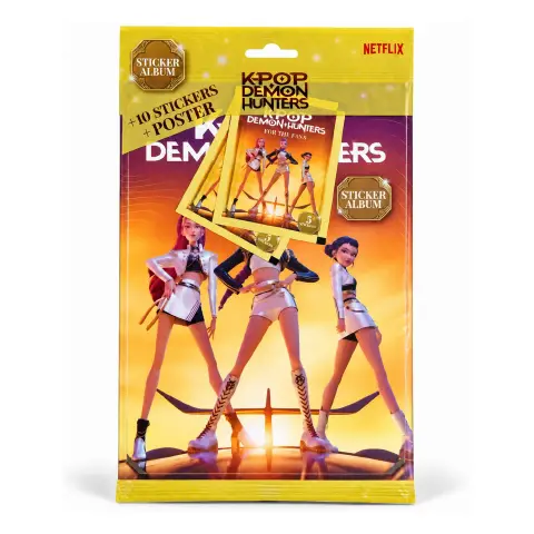 K-Pop Demon Hunters For The Fans Album Sticker con Poster