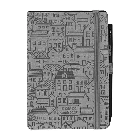 Agenda Comix Special 12 Mesi Settimanale Medium Grigia Case 2027