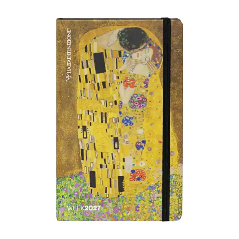 Agenda Settimanale 12 Mesi HaltaDefinizione Large Bacio Klimt 2027