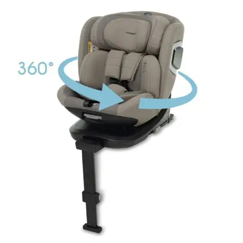 Foppapedretti Seggiolino Auto Iturn Pro i-Size con Seduta Girevole 40-150 cm Desert