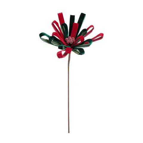 Poinsettia Natalizia Ertemios Rosso Verde 29x50h