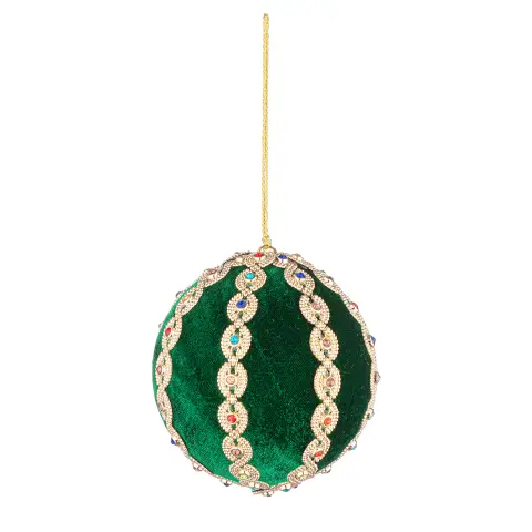 Sfera Natalizia Beady Verde Scuro Ø100 Cm