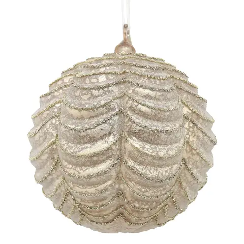 Sfera Natalizia Vetro Layers Champagne Ø150 Cm