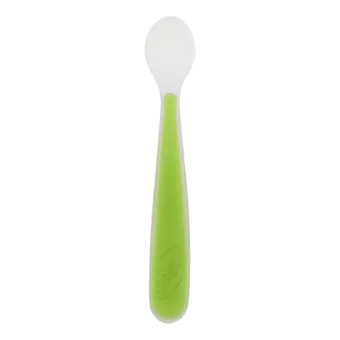 Cucchiaio Morbido Silicone Verde 6M+