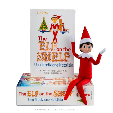 Elf On The Shelf - Una Tradizione Natalizia, Elfa Snodabile + Libro