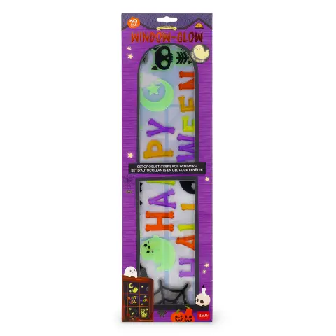 Legami - Window Glow Happy Halloween Adesivi Gel Fosforescenti Per Finestre Halloween