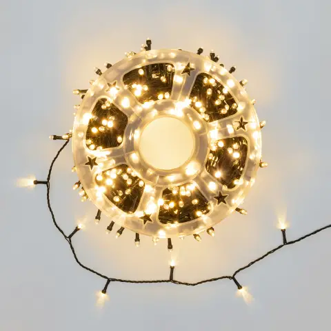 Catena Luminosa 100 m 1000 MaxiLED Bianco Caldo Ø7 mm