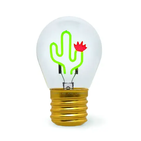 Legami - Bulb Fiction Lampada Da Tavolo A Forma Di Lampadina Cactus