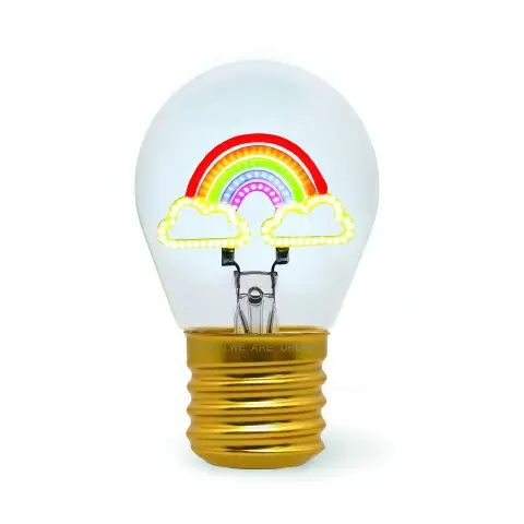 Legami - Bulb Fiction Lampada Da Tavolo A Forma Di Lampadina Arcobaleno