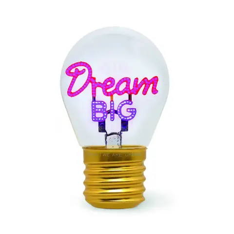 Legami - Bulb Fiction Lampada Da Tavolo A Forma Di Lampadina Dream Big