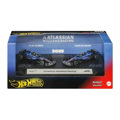 Hot Wheels Atlassian Williams Racing F1 2-Pack JMM98