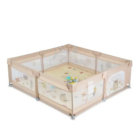 GameZone Tappeto con Recinto 150x200 cm Beige