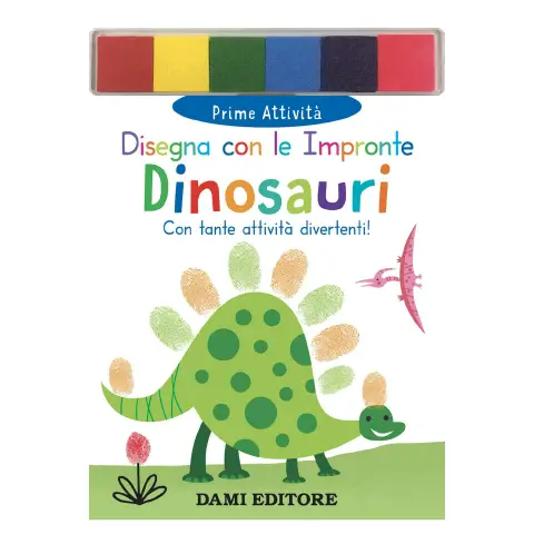 Dinosauri - Disegna con le Impronte Libro Creativo