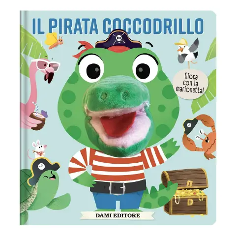 Libro Puppet con Burattino - Il Pirata Coccodrillo