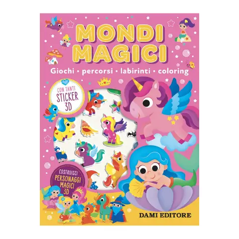 Libro con Puffy Sticker - Mondi Magici