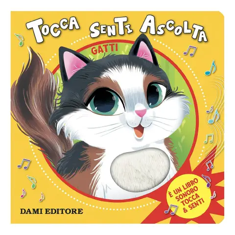 Gatti - Libro Tattile Sonoro Tocca Senti e Ascolta