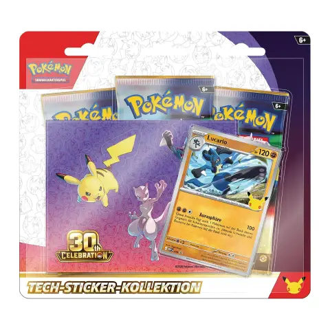 Pokemon 30° Anniversario - Collezione Con Adesivi Lucario