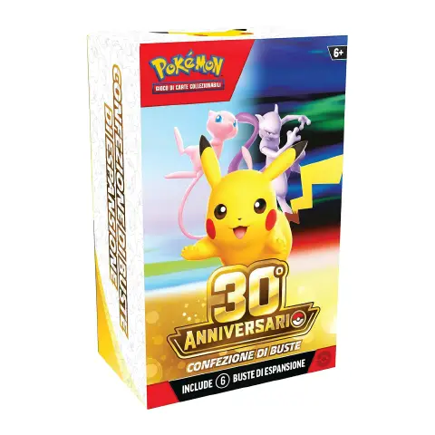Pokemon 30° Anniversario - Confezione da 6 Bustine di Espansione