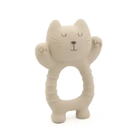Bamboom Gatto in Gomma Naturale per Dentizione Sand