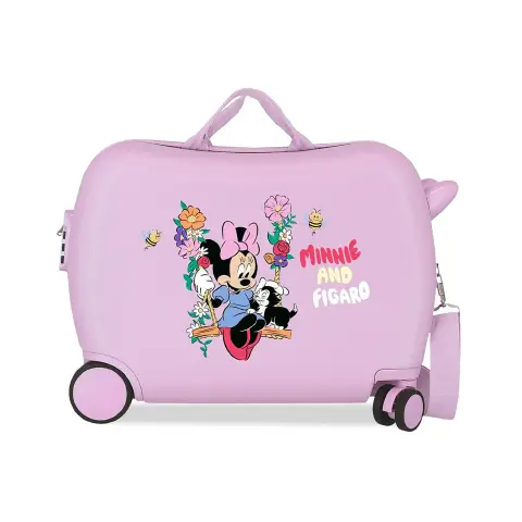Valigia ABS 50 cm 4 ruote Minnie And Figaro Lilla Disney