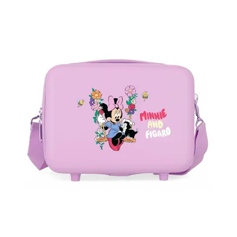 Beauty case ABS Minnie And Figaro Lilla Disney