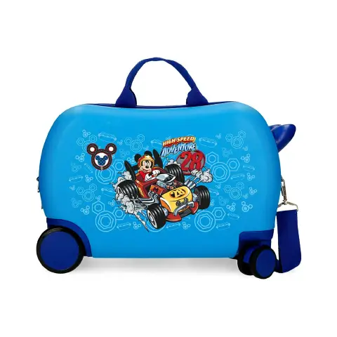 Valigia ABS 45 cm 4 ruote Mickey High Speed Blu Disney