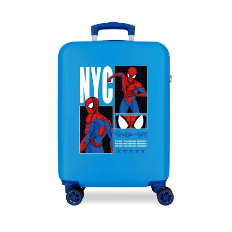 Trolley ABS 55 cm 4 ruote Spider-Man Great Power Blu Marvel