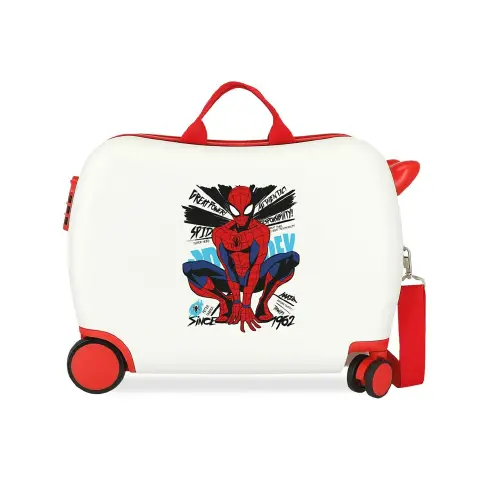 Valigia ABS 50 cm 4 ruote Spider-Man Amazing Bianco-Rosso Marvel