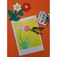 Pastelloni a Cera Jumbo CARIOCA – Barattolo 50 Pezzi Assortiti (12 Colori) - Pastelli a cera