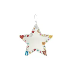 Specchi Acrilici Appendibili Stelle - 12,5 cm - Set 6 Pezzi - Cellulosa Plastica Polistirolo