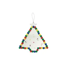 Specchi Acrilici Appendibili Abeti - 15x5 cm - Set 6 Pezzi - Cellulosa Plastica Polistirolo