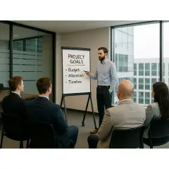 Gi-Office - Lavagna Magnetica a Fogli Mobill Per Conferenze - Lavagnette e carrelli