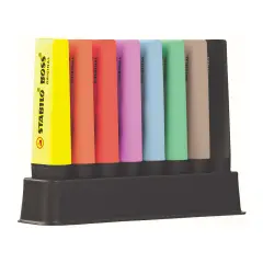 Evidenziatori Stabilo Boss Set Da Scrivania 8 Colori Pastel + Nature - penne pennarelli ufficio
