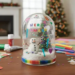 Cupola di Neve da Decorare - Cellulosa Plastica Polistirolo