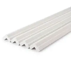 Coprispigoli EVA 150 cm Bianco – Set 4 Profili Paraspigoli per Sicurezza - Protezioni e sicurezza